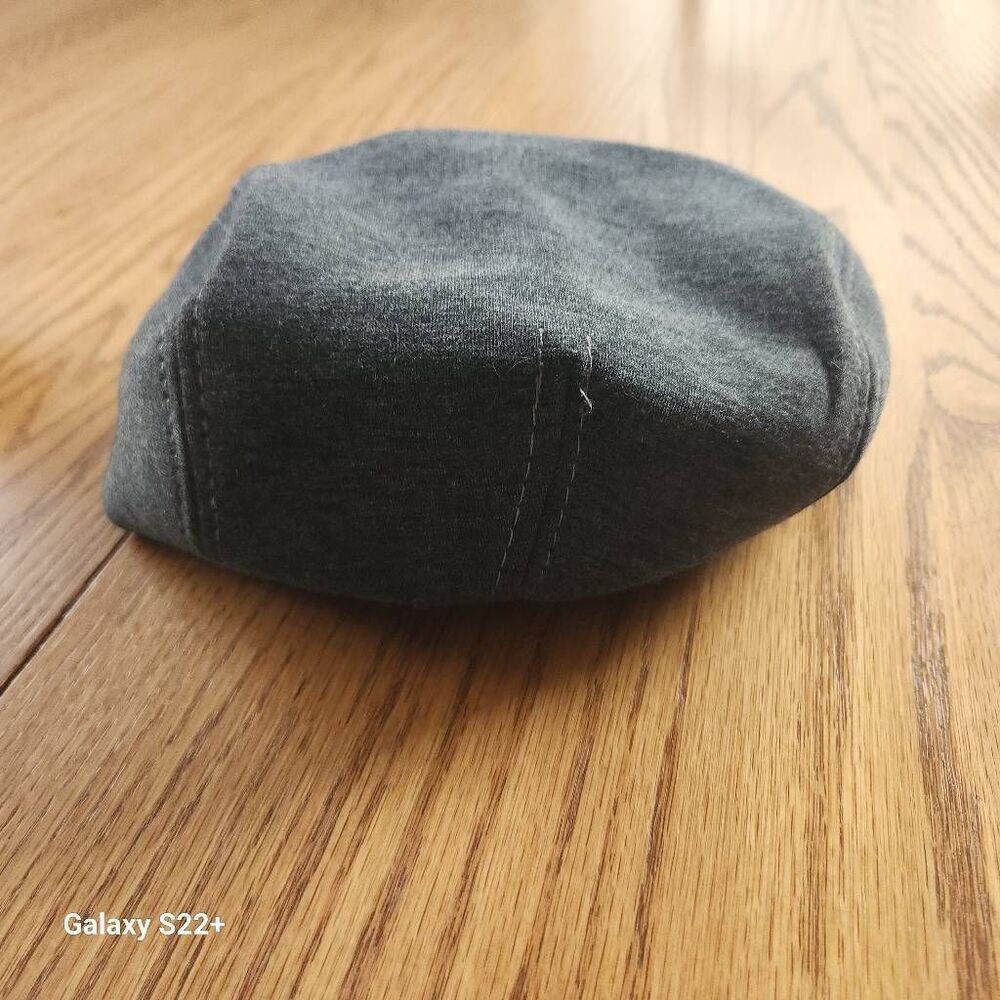 Stylish gray men's flat cap